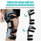 NEENCA Adjustable Hinged Knee Brace with Stabilizing Support - Unisex