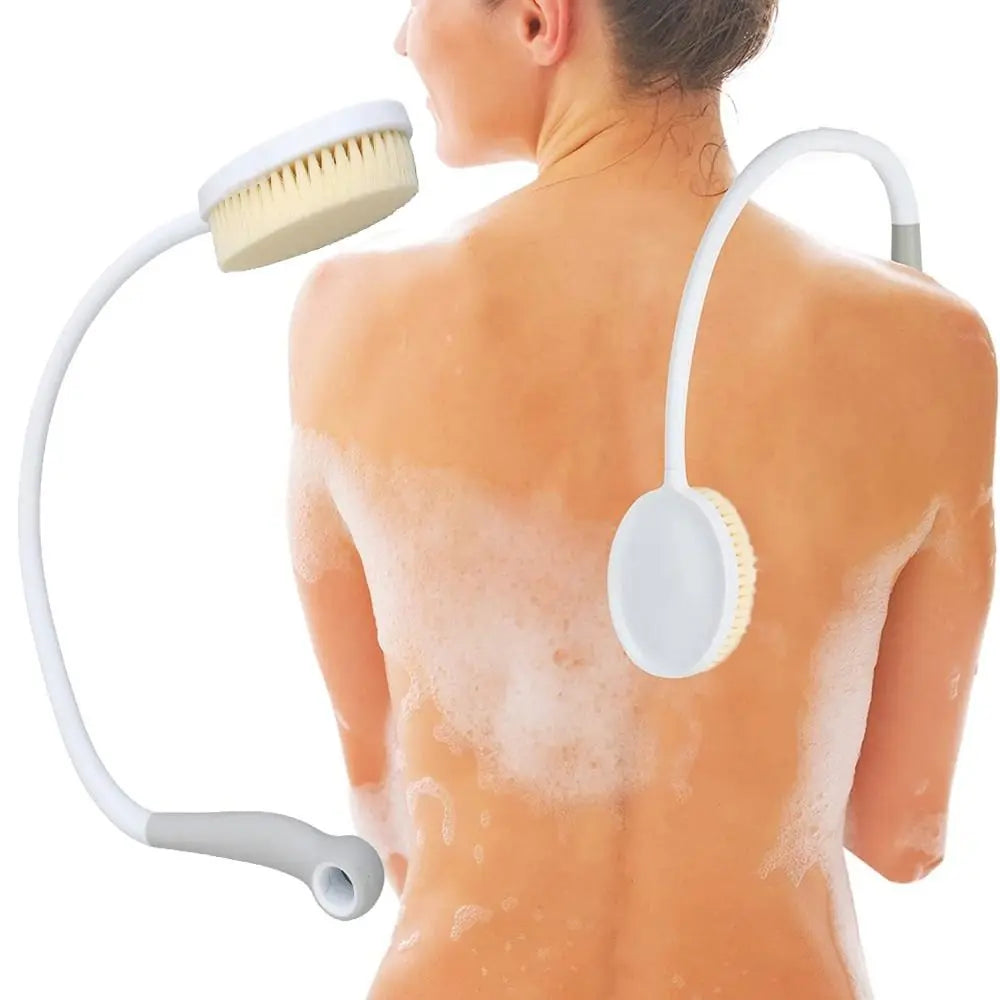Bendable Back Shower Brush - Long Handle Exfoliating Tool for Bathing