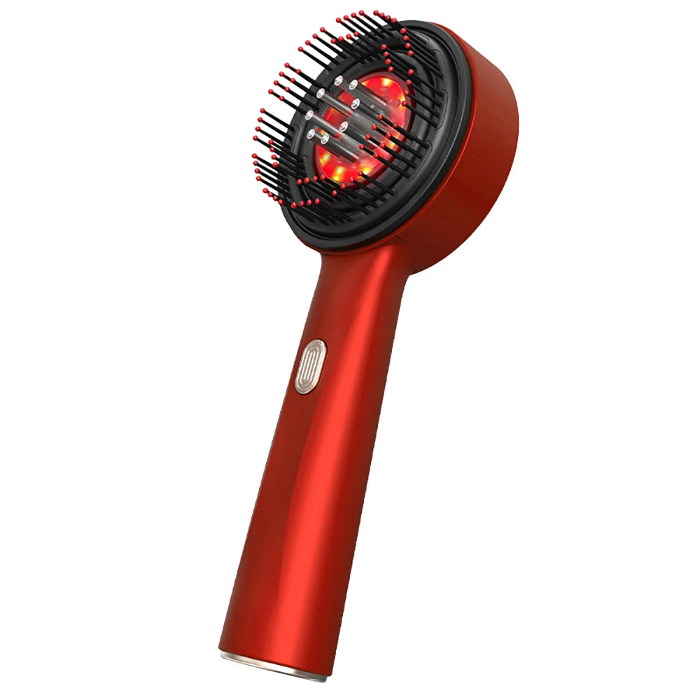 Electric Vibration Massage Comb with Red Light Therapy for Hair Growth