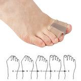 Silicone Toe Separator Bunion Corrector Gel Insoles for Shoes (1/2/4pcs)