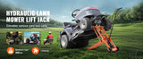 Lawn Mower Lift with Hydraulic Jack, 500/880 Lbs Adjustable Movable Lifter