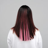 60cm Clip In Hair Extensions Synthetic Long Straight Hairpiece Accessories