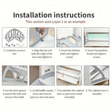 Stainless Steel Flip Shoe Rack Accessories for Cabinet Organization