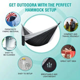 Portable Double Camping Hammock - Anti-Rollover for Outdoor Use