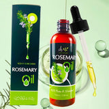 Rosemary Essential Oil 100 ml with Glass Dropper for Aromatherapy