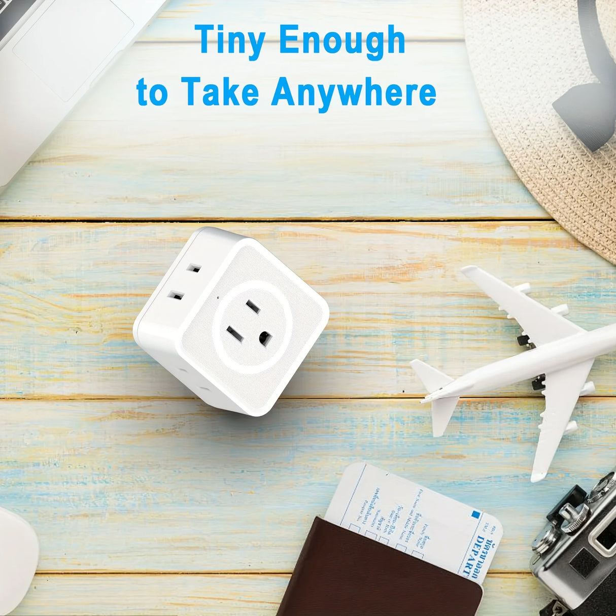 5 Way Multi Plug Outlet Extender, Wall Outlet Expander for Home & Travel