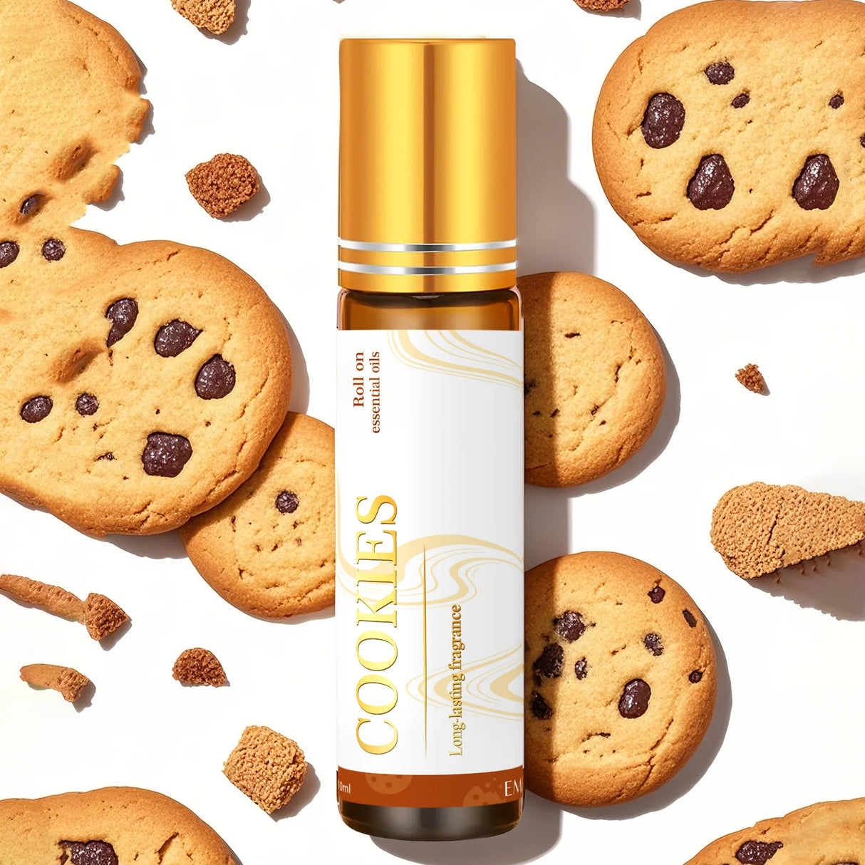 Cookie Scented Essential Oil Roll-On, 10ml - Travel-Size Aromatherapy Gift