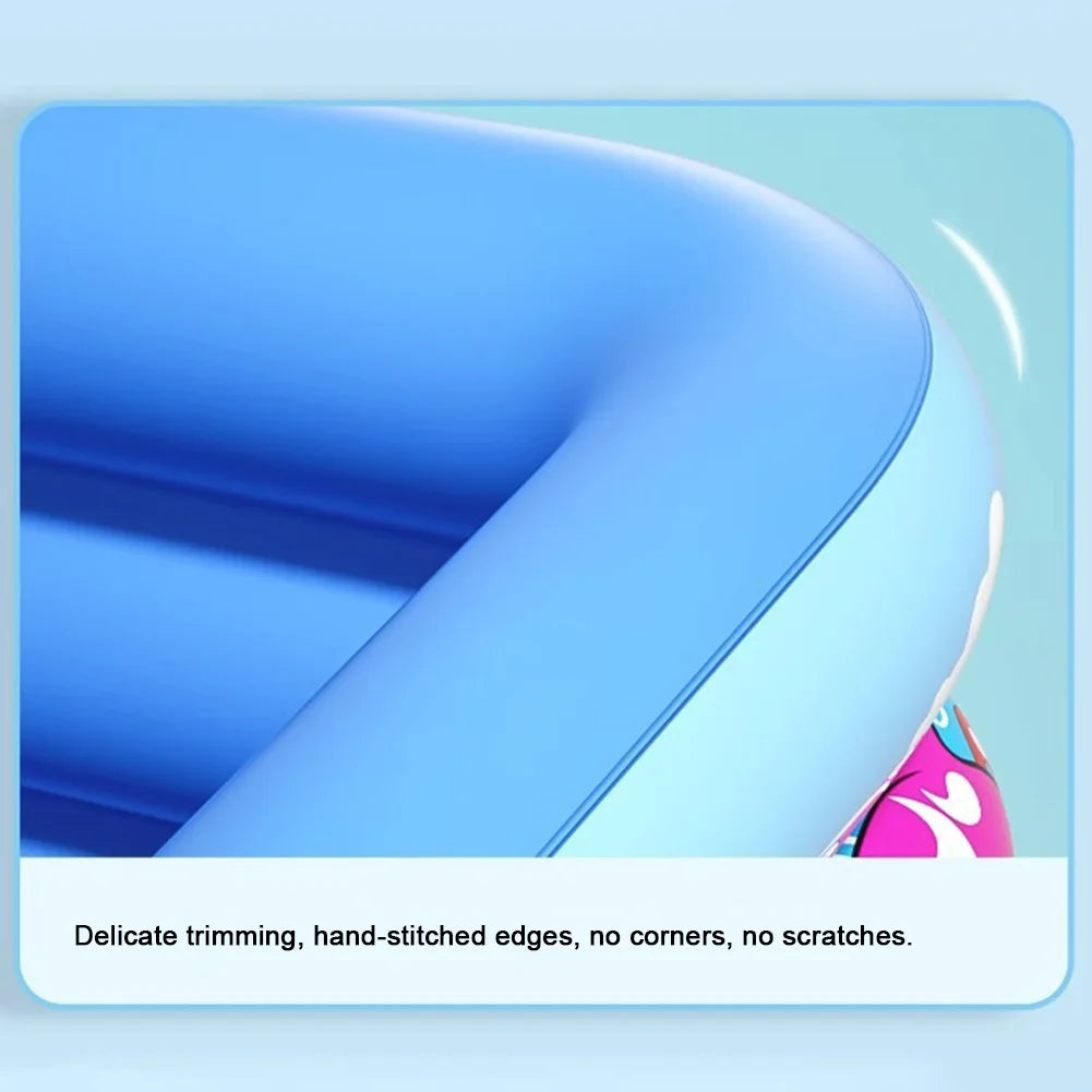 Large Inflatable Family Swimming Pool for Outdoor Fun and Relaxation
