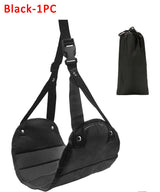 Portable Adjustable Leg Hammock for Airplane, Office, Car Travel Support
