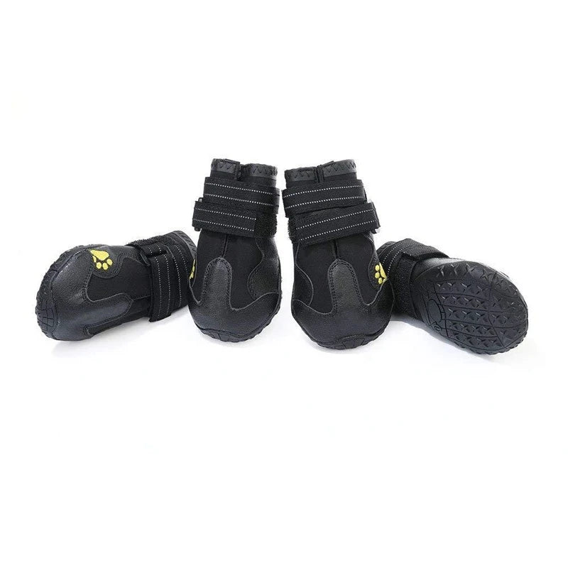 Waterproof Dog Boots Warm Snow 4pcs Set Reflective Anti-Slip for Medium Large Dogs
