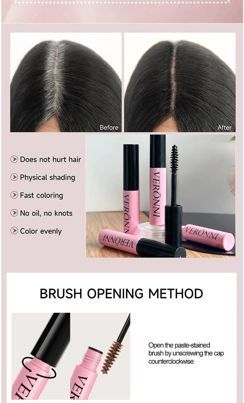 Instant Root Touch-Up Color Stick - Portable Hair Dye Pen for Quick Coverage