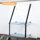 Double-layer Velvet Cat Suspension Bed with Suction Cups - 20kg Capacity