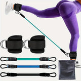 Adjustable D-Ring Ankle Straps for Cable Machines - 1pc Comfortable Cuffs