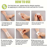 Professional Wax Tapes for Hair Removal, 6 Sticks, Body & Face Use