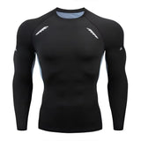 Men's Compression Fitness T-Shirt Quick Dry Running Gym Top - Size Options