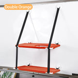 Double-layer Velvet Cat Suspension Bed with Suction Cups - 20kg Capacity