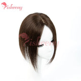 Human Hair Toppers for Women, 30g Clip In Hair Piece, 25cm Length
