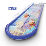 Undersea Water Dual Slip and Slide 18ft x 5ft with Splash Pad and Body Boards