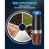 Gravity Electric Salt and Pepper Mill, Battery Powered, Adjustable Coarseness
