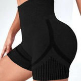 Seamless High-Waist Yoga Shorts for Women - Quick-Drying Sports Wear