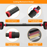 Adjustable Pull-Up Bar with Level Gauge 69-92cm, 200kg Max Load Capacity