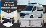 36" RV Soft-Sided Overhead Storage Cabinet with L Rail Tracks