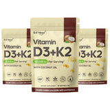 Vitamin D3 and K2 Soft Capsules for Daily Routines, 60 Count