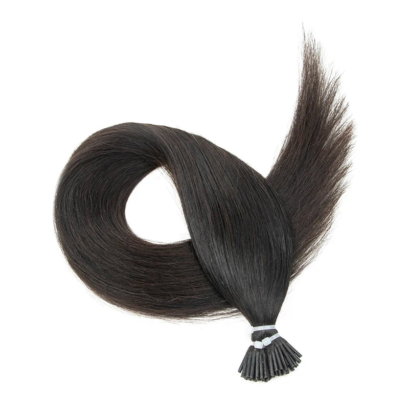 I Tip Hair Extensions Real Human Hair 30g/pack Microlink Capsules 14"