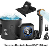 Portable Camping Shower Set with 20L Bucket and Rechargeable Shower Head