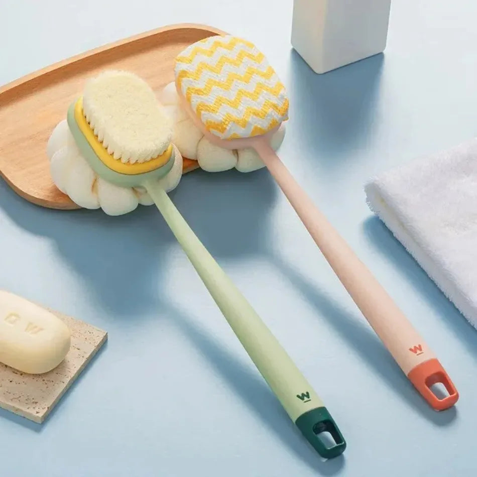 Loofah Back Scrubber Long Handle Exfoliating Bath Brush for Women