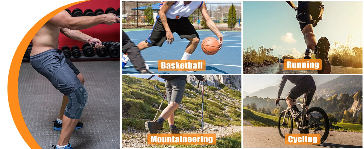 NEENCA Knee Brace with Patella Pad & Side Stabilizers for Sports & Daily Support