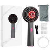 Electric Vibration Massage Comb with Red Light Therapy for Hair Growth