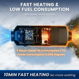 Diesel Air Heater 12V 5-8KW with LCD Switch for Car Truck RV Boat
