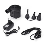 Portable Electric Air Pump 12V with 3 Nozzles for Inflatable Pools and More