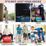 Unisex Silicone Non-Slip Grip Trampoline Socks - 1/4 Pairs for Yoga & Pilates