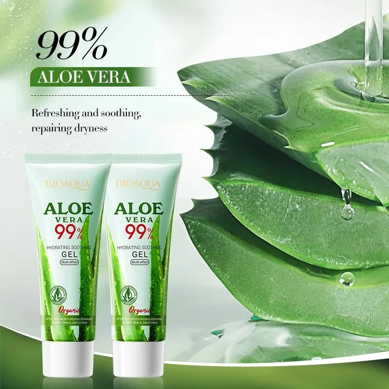 Aloe Vera Gel for Face and Body, Hydrating and Moisturizing, 66ml