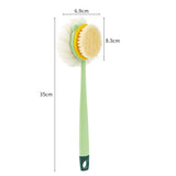Loofah Back Scrubber Long Handle Exfoliating Bath Brush for Women