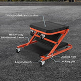 Foldable Garage Creeper Shop Seat, 300LBS Capacity, Automotive Repair Tool