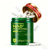 NAD Supplement 500mg - 60 Caps for Brain Function & Cellular Energy Support