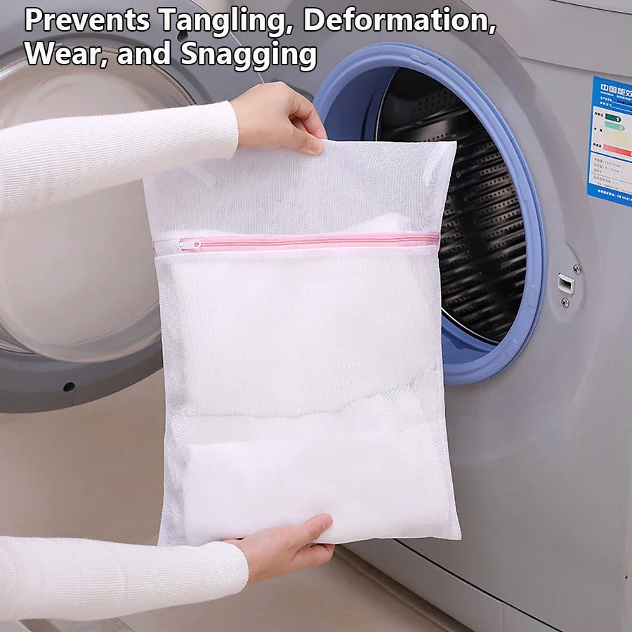 3 Pcs Set Zippered Mesh Laundry Bags for Underwear & Delicates Care