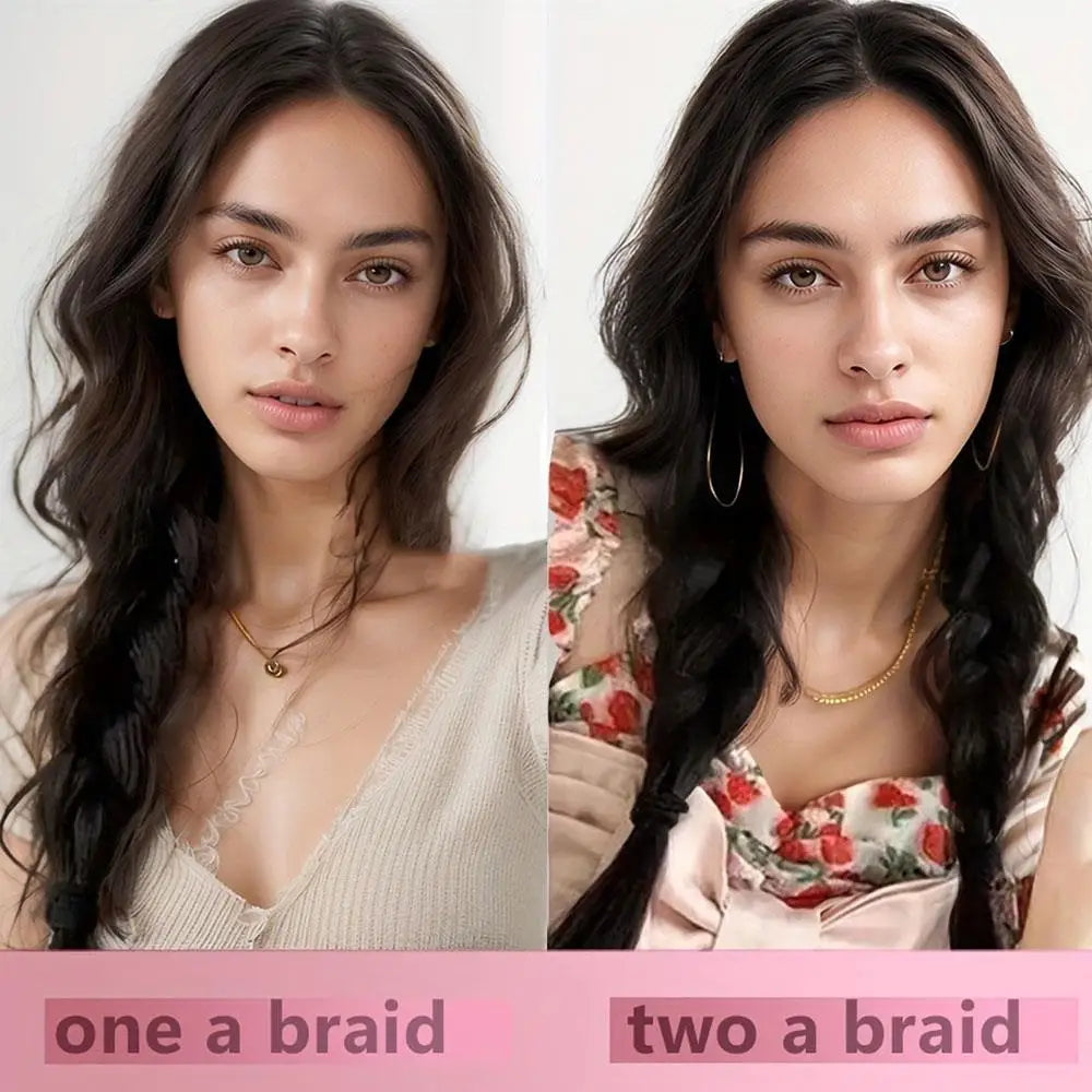Braided Synthetic Hair Ponytail Extension with Elastic Band - Daily Use