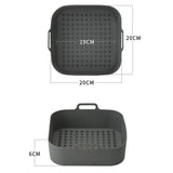Silicone Air Fryer Baking Pan Liner | High Temp Resistant | Reusable Mat