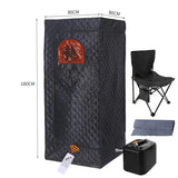 Portable Infrared Sauna Box with Remote Control - Foldable Sweat Room