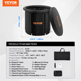 Portable Ice Bath Tub for Cold Water Therapy, Inflatable Plunge Pool