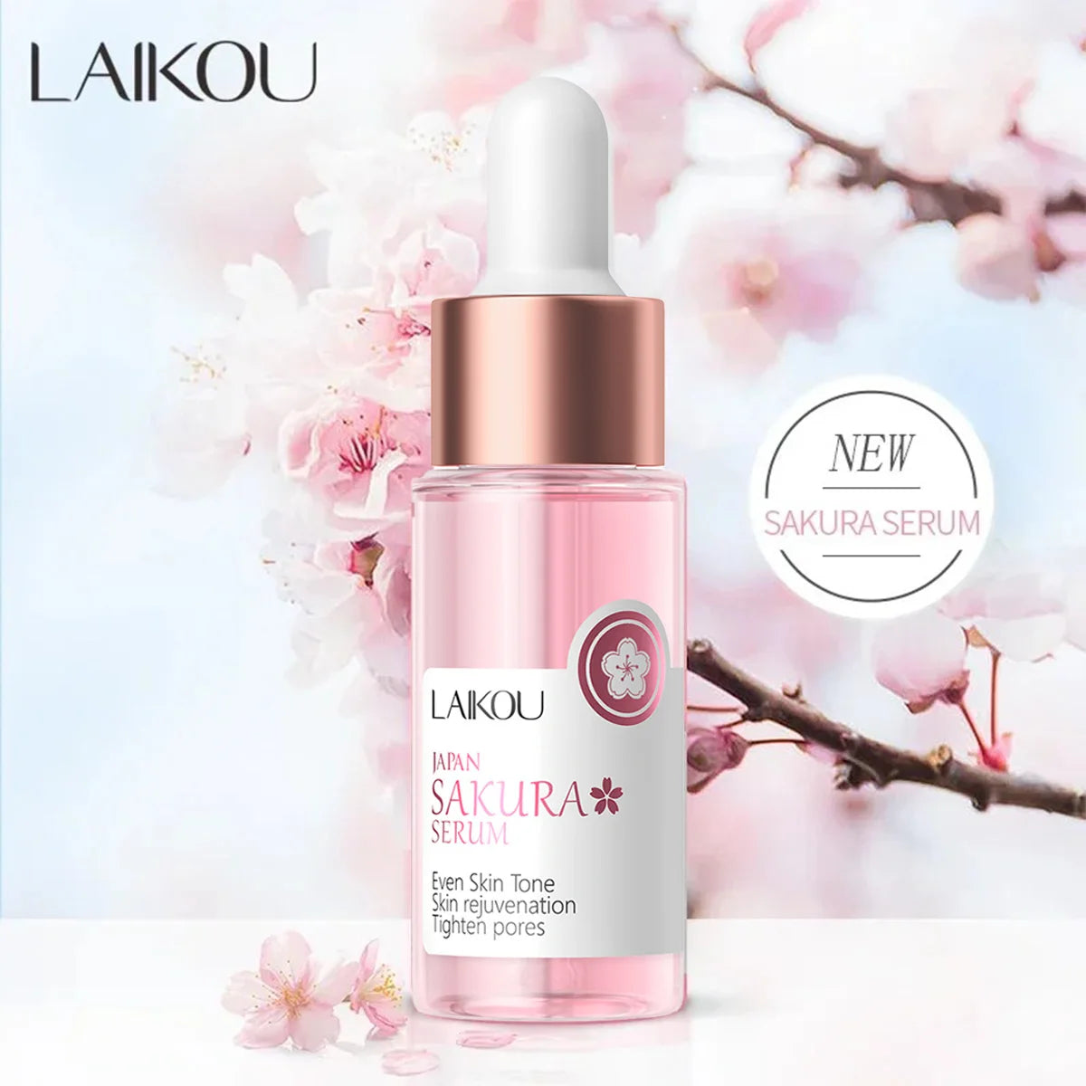 Laikou Sakura Brightening Face Essence 17ml - Moisturizing & Firming
