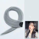 60cm Clip In Hair Extensions Synthetic Long Straight Hairpiece Accessories