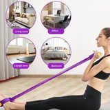 6-Tube Resistance Bands Set for Fitness, Yoga, Gym Exercises