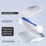 Memory Foam Height Increase Insoles for Men Women Arch Support Shoe Pads