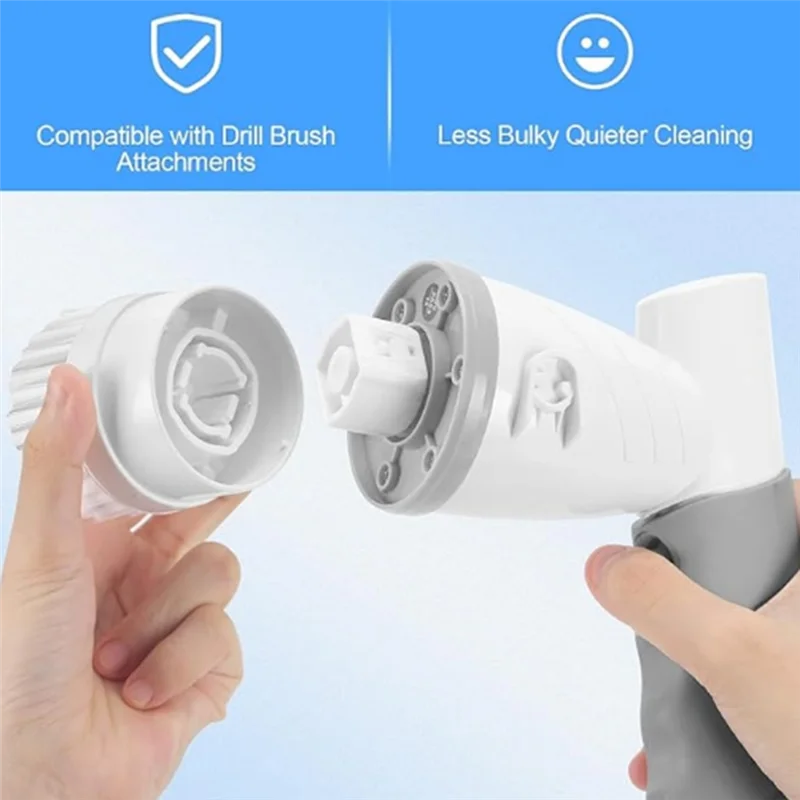 5 In 1 Electric Bath Brush Silicone Handheld Exfoliating Tool USB Waterproof