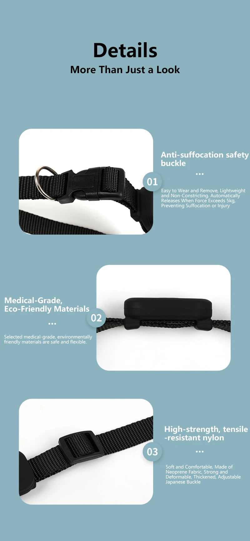 Pet GPS Tracker Collar for Cats & Dogs - Waterproof Real-Time Locator